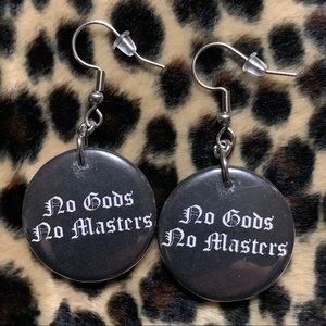 No Gods No Masters Earrings
